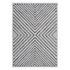 Modern Geometric Area Rug Farmhouse Stripe Area Rug Living Room Stain Resistant Non-Slip Carpet for Bedroom Dining Room - 3 of 4