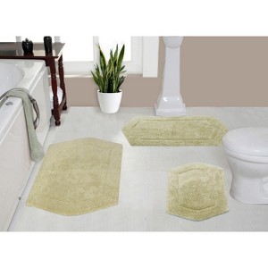 Waterford Collection Tufted Bath Rug, Extra Soft and Absorbent, Non-Slip Bath Mats, Machine Washable bath rugs for Bathroom, 3 Piece Set, Sage - 1 of 4