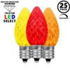 Novelty Lights C7 LED Faceted Christmas Replacement Bulbs Dimmable 25 Pack - 3 of 4