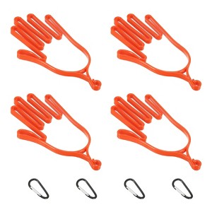 Unique Bargains Plastic Golf Gloves Stretcher with Aluminum Alloy Hanging Hooks 4 Pcs - 1 of 4