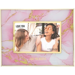Pavilion Gift Company - Love You Bestie - 9.75" x 7.25"  Frame (Holds 6" x 4" Photo) - Single Image Frames - 1 of 4