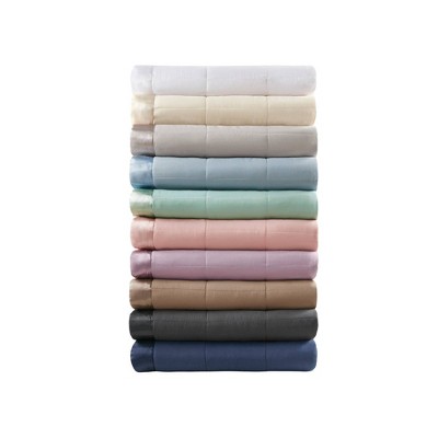 Luxurious Twin Satin-Trimmed Microfiber Down Alternative Blanket