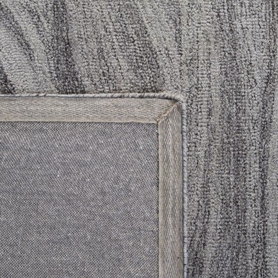 Handmade Tufted Wool Abstract Rug - Gray, 8' x 10'