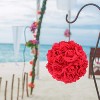 Floral Home 8" Pick Deep Pink Rose - 50-Piece - 3 of 3