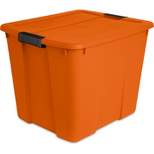 20gal Latching Storage Tote Tangerine - Brightroom™