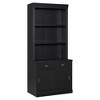 NicBex Retro Display Bookcase 5 Color Adjustable Shelves Mid-Century Modern Tempered Glass Cabinet Multiroom Display Solution, White - 2 of 4