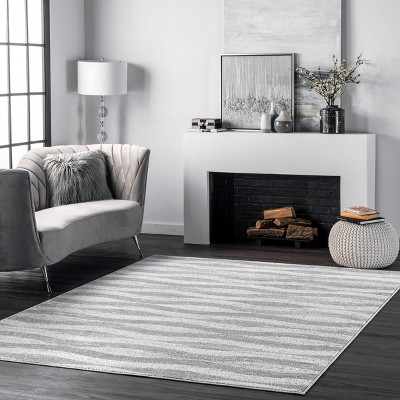 Nuloom Tristan Contemporary Waves Area Rug, 4' x 6', Gray