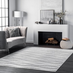Nuloom Tristan Contemporary Waves Area Rug, 4' x 6', Gray - 1 of 4