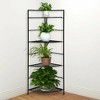 Costway 4 Tier Folding Metal Shelf Plant Stand Storage Open Shelf ...