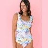 RuffleButts Women's UPF50+ Ruffle One Piece - 3 of 4