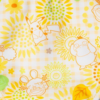 Pokemon Little Girls Square Neck Bikini Top and Bottom UPF 50+ Swim Set Gingham Butter Yellow / Lime Green 7-8 — фото 2