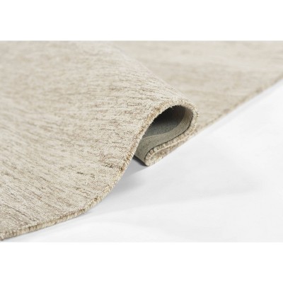 Natural Hand-Tufted Wool Rectangular Accent Rug