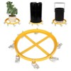 Drum Dolly 55 Gallon, 2-Pack Heavy Duty 2000LBS Capacity Hand Truck with 8 Swivel Casters for Warehouse Drum Handling - 2 of 4