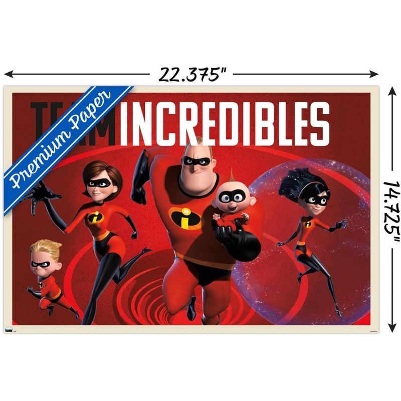 Trends International Disney Pixar The Incredibles 2 - Family Unframed Wall Poster Prints, 3 of 7
