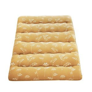 Floral Floor Mattress Japanese Style Floral Print Futon Mattress, Portable Floor Bed Mattress Roll Up Mattress for Camping RV Travel Guest Room - 1 of 4