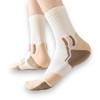 Anna-Kaci Women's 3 Pair Pack Sports Crew Socks with Color Block Toes Cushioned Soles and Ribbed Knit Design - 3 of 4