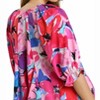Women's Floral Print 3/4 Sleeve Top - umgee - 4 of 4