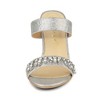 Allegra K Women's Glitter Rhinestone Stiletto Heels Sandals - 3 of 4