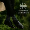 Alpine Swiss Mens Dress Socks 6 Pair Crew Sock Cotton Dress Socks for Men Solid Ribbed Argyle Pattern Multicolor Fun Designs - 3 of 4