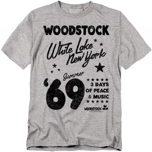 Men's Woodstock Guitar Location T-Shirt - 1 of 4