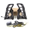 1 Pair LED Daytime Running Lights Compatible For 2017-2019, 12V Turn Signal Lights, Auto Front Bumper Turn Signal Warning Lights - 2 of 4