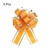 Unique Bargains Christmas Wedding Car Basket Gift Wrapping Big Pull Bow 5 Pcs - 3 of 4