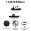 Dsvimoy Planter Stands and Holders Planter Stands Shelf with Invisible Brackets for Home Storage, Black, 20"*5"*4" - 3 of 4