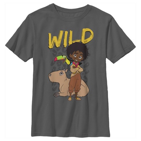 Boy's Encanto Wild Antonio T-shirt - Charcoal - Small : Target