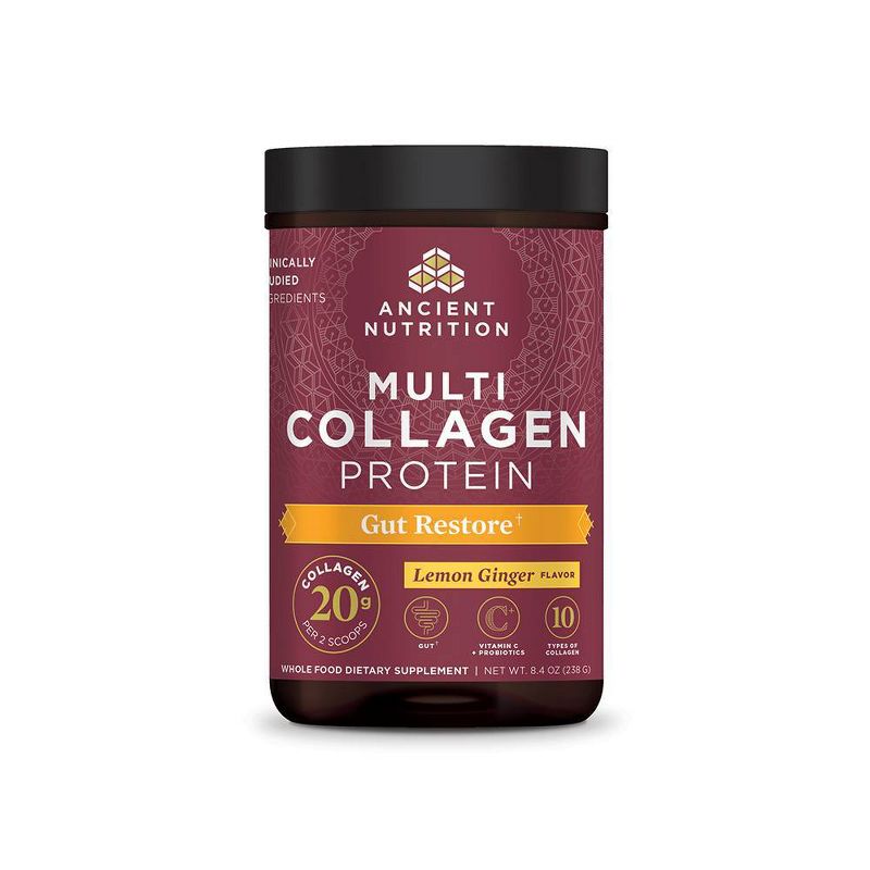 Ancient Nutrition Multi Collagen Protein Gut Restore Powder - 8.4oz, 1 of 7