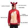 Five Nights at Freddy's Foxy Character Men's Full-Zip Cosplay Hoodie - 3 of 4