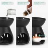 Maison Products Essential Oil Burner Wax Melt Burners Aromatherapy Aroma Burner Ceramic Oil Diffuser Candle Tealight Holder Housewarming Gift - 4 of 4