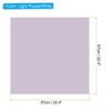 Unique Bargains Decorative DIY Craft Bouquet Gift Packaging Wrap Paper 22.4" x 22.4" 40 Sheets Light Purple White - 2 of 4