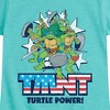 Girls' - Teenage Mutant Ninja Turtles - Turtle Power Americana Fitted Short Sleeve Graphic T-Shirt - 2 of 4