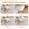 JOYMOR Baby Bassinet with Changing Table, Bedside Bassinet for Baby with Comfy Mattress and Wheels, 6 Height Adjustable Easy Folding - 2 of 4