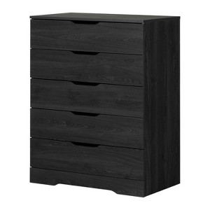HomeStock 5-Drawer Chest Weathered Oak Holland - 1 of 4