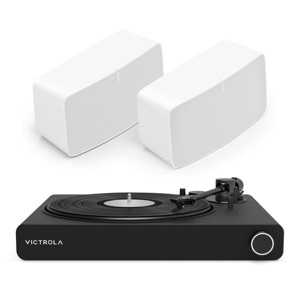 Victrola Stream Onyx Works with Sonos Wireless Turntable with Pair of Sonos Five Wireless Speakers for Streaming Music - 1 of 4
