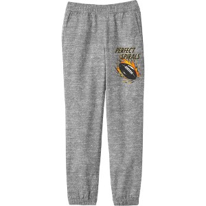 "Perfect Spirals" Flaming Football Youth Jogger Pants - 1 of 2