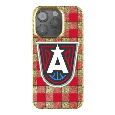 Keyscaper WNBA Plaid Gold Bling Cell Phone Case for Apple iPhone