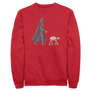 Mens Star Wars Darth Vader AT-AT Walking the Dog Sweatshirt - 1 of 4