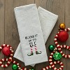 SKL Home 3pc Blame it on Elf Hand Towels and Winter Greeting Rugs - 4 of 4