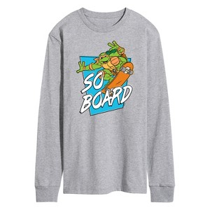 Men's - Teenage Mutant Ninja Turtles - So Board Long Sleeve Graphic T-Shirt - 1 of 4