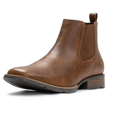 IUV Cowboy Boots For Men Ankle Boots Chelsea Men Black/Brown