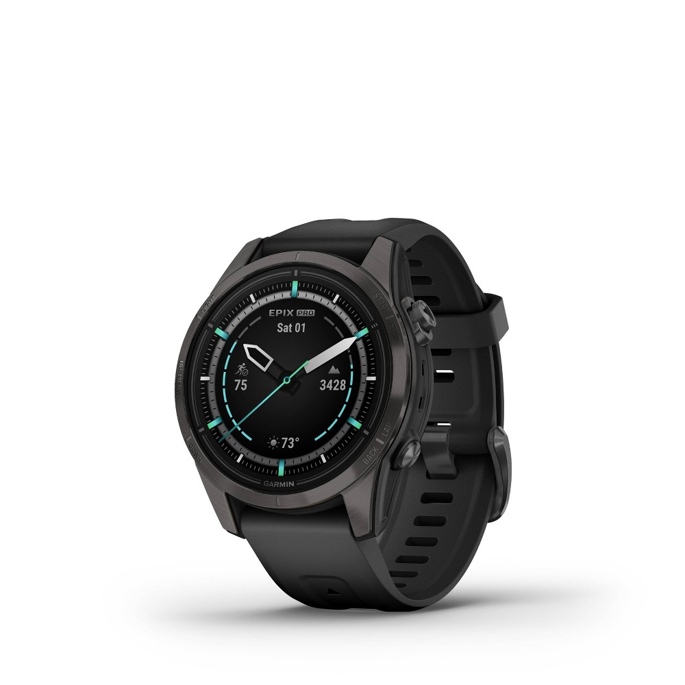 Photos - Smartwatches Garmin epix Pro  Sapphire Edition Carbon Gray DLC Titanium 42mm wit (Gen 2)