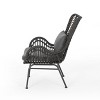 Christopher Knight Home Bechtel Outdoor Wicker Wrapped Club Chairs with Cushion (Set of 2) - 4 of 4