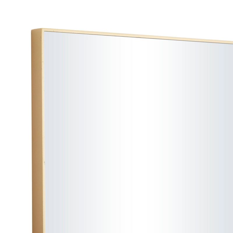 Wood Rectangle Shaped Wall Mirror with Thin Minimalistic Frame - Olivia & May, 4 of 6
