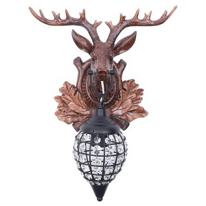 YIYIBYUS Crystal Antler Wall Sconce, Wall Mount Lamp - 1 of 4