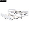 RISOKEYS Twin Size Simple Platform Bed,Bedroom Storage Wooden Frame with Wheels and Slat Support,No Box Spring Needed,for Adult Boy Girl Teen - 3 of 4