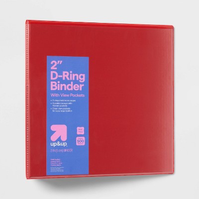 2" 3 Ring Binder Clear View - up&up™