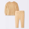Baby Boys' 2pc Cloud Sweater Top and Modal Ribbed Leggings Set - Cloud Island™ Brown - 2 of 4