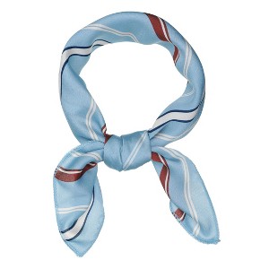 INSPIRE CHIC Women's Stripe Print Wrap Scarves Head Scarf Kerchief Neckerchief 1 Pc - 1 of 4
